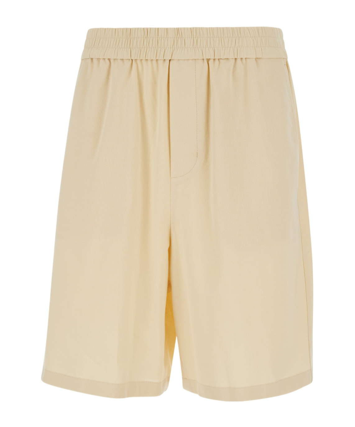 Ami Alexandre Mattiussi Elasticated Waist Bermuda In Nude