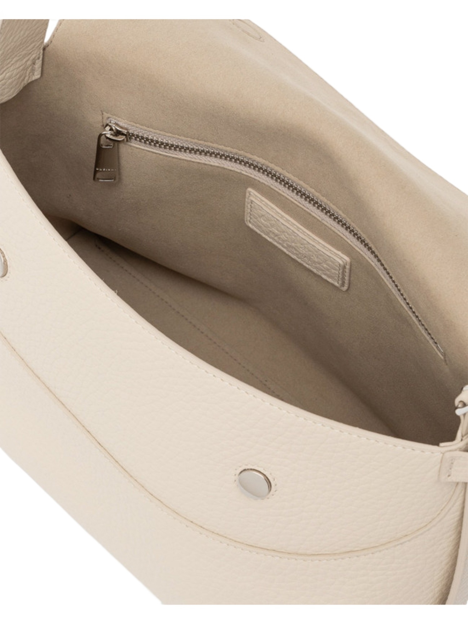 Orciani Logo-lettering Shoulder Bag In Nude