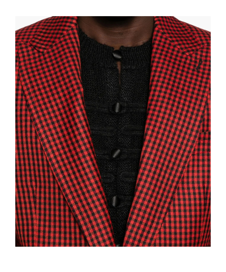 Vivienne Westwood Gingham-check Single-breasted Blazer In Red