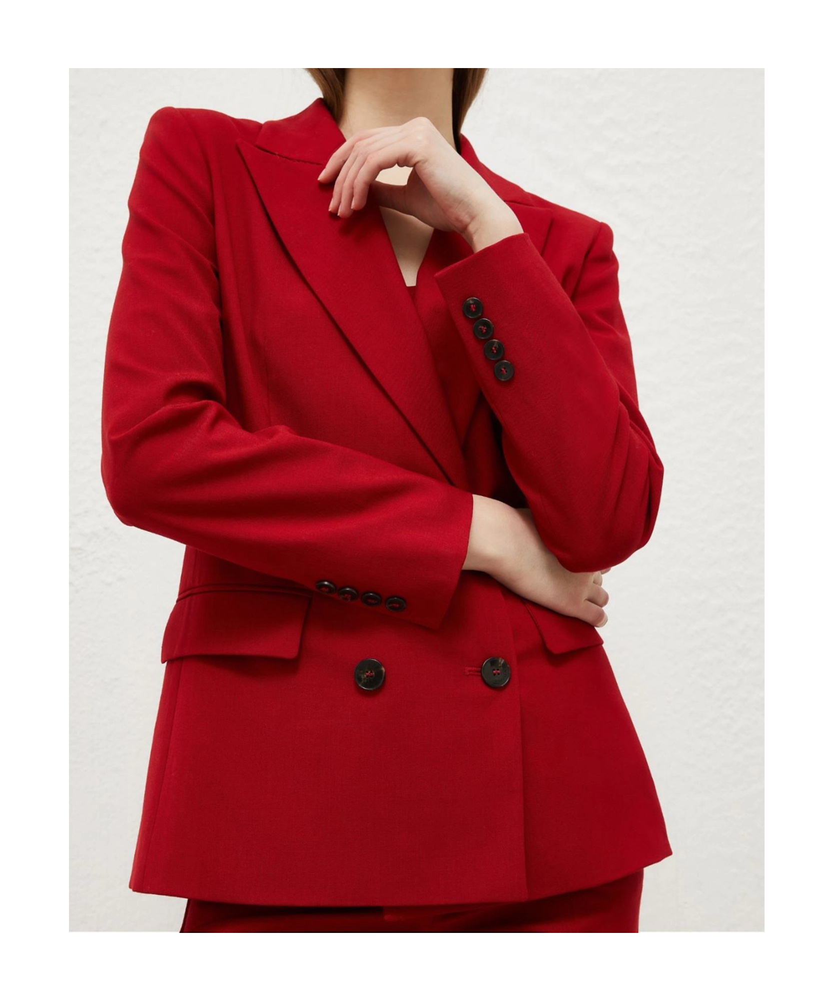 Shop Marella Long-sleeved Suit Jacket