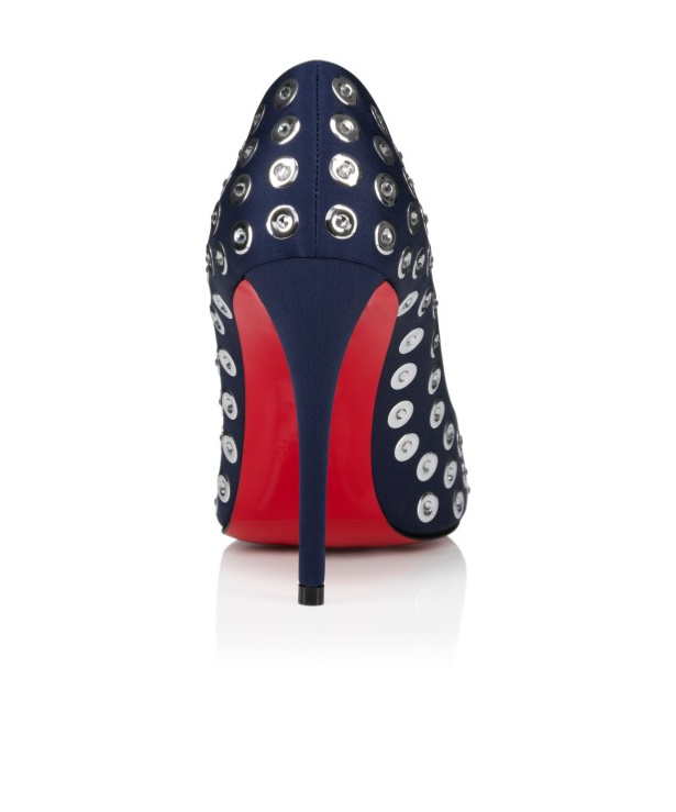 Christian Louboutin Miss Z Boum Boum Satin Pumps 100 In Blue