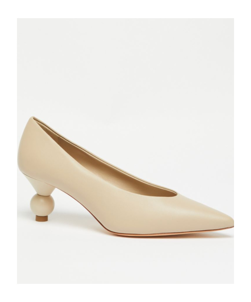 Weekend Max Mara Pointed High Heels In Nude