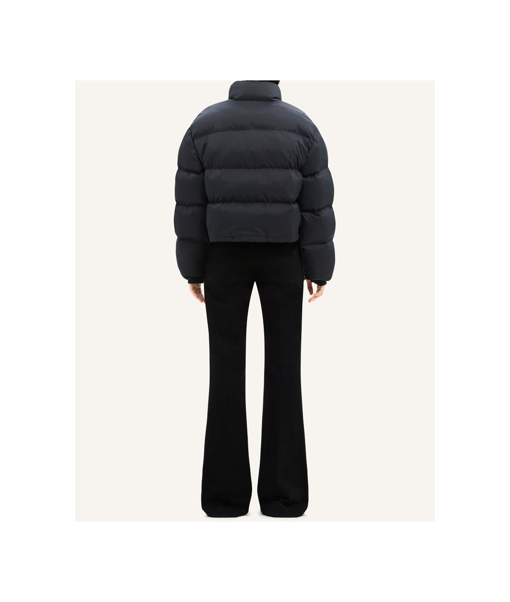 Courrèges Courreges Women Down Jacket With Logo In Black