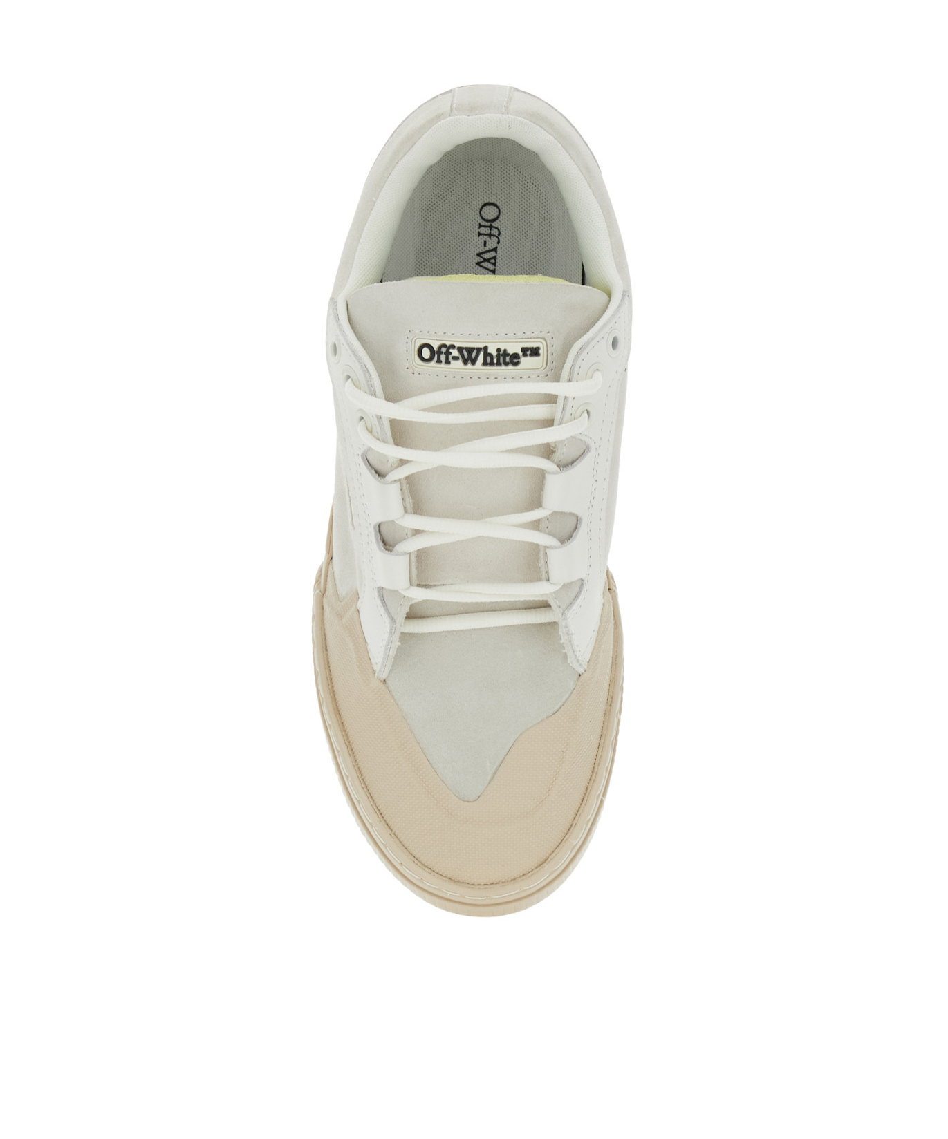 Off-white 'vulcanized 799' White Sneakers With Logo Patch On Tongue And Side In White