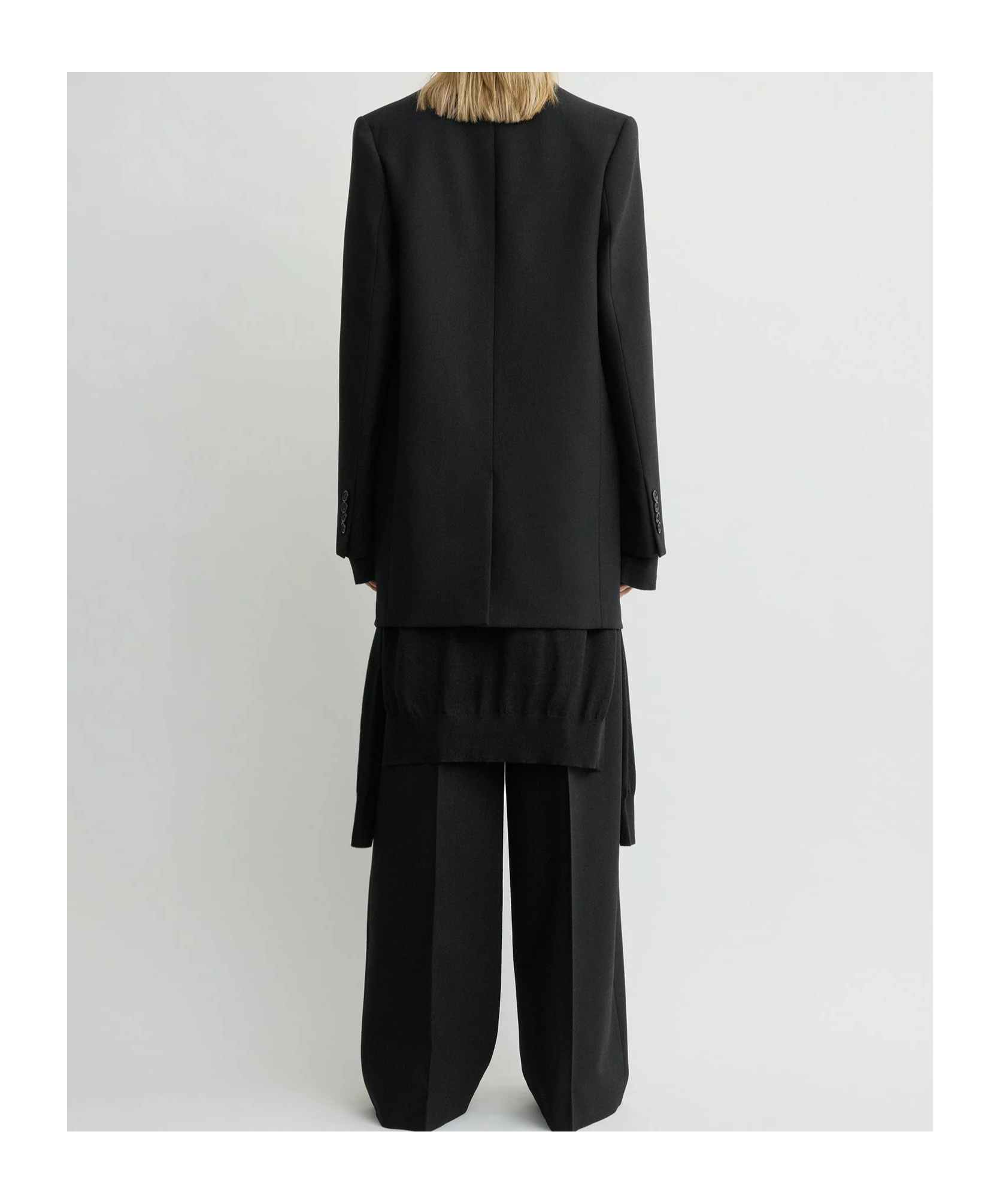Totême Double-breasted Suit Jacket In Black