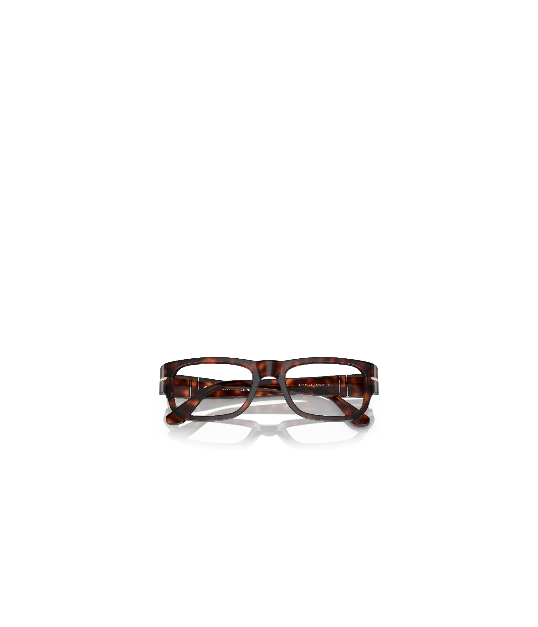 Persol Logo Flat Mirror In White