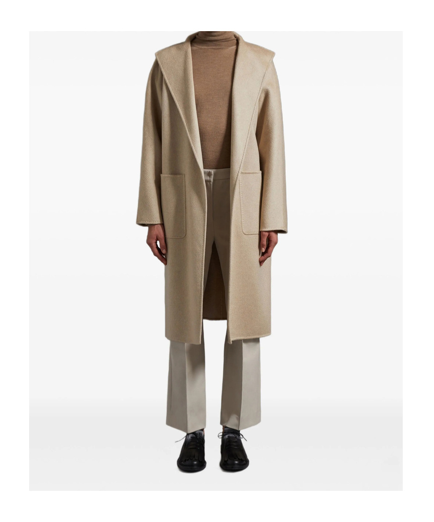 Max Mara Beige Lilia Cashmere Zibellinato Coat In Neutral