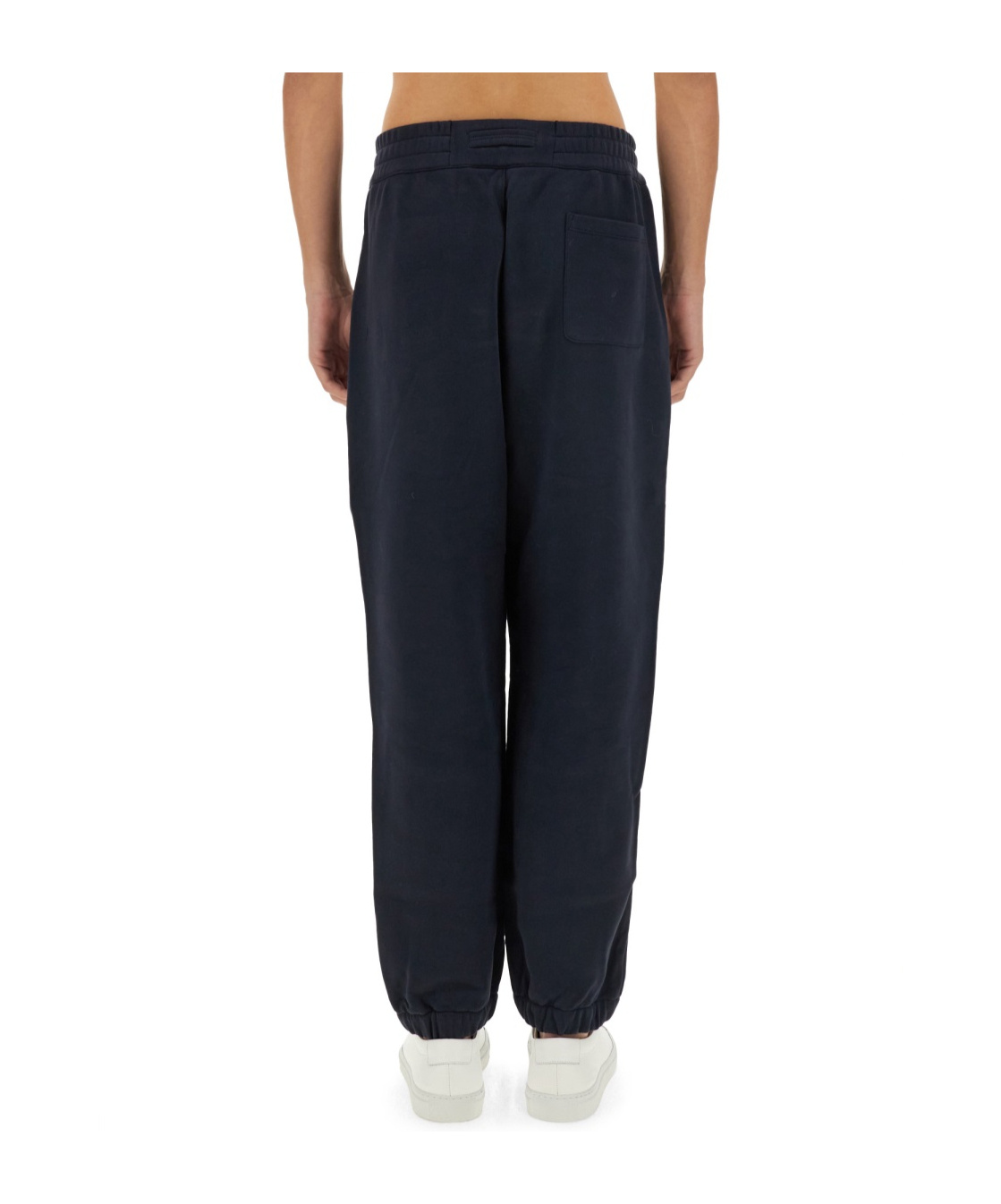 Zegna Jogging Pants With Subtle Logo Detail In Black