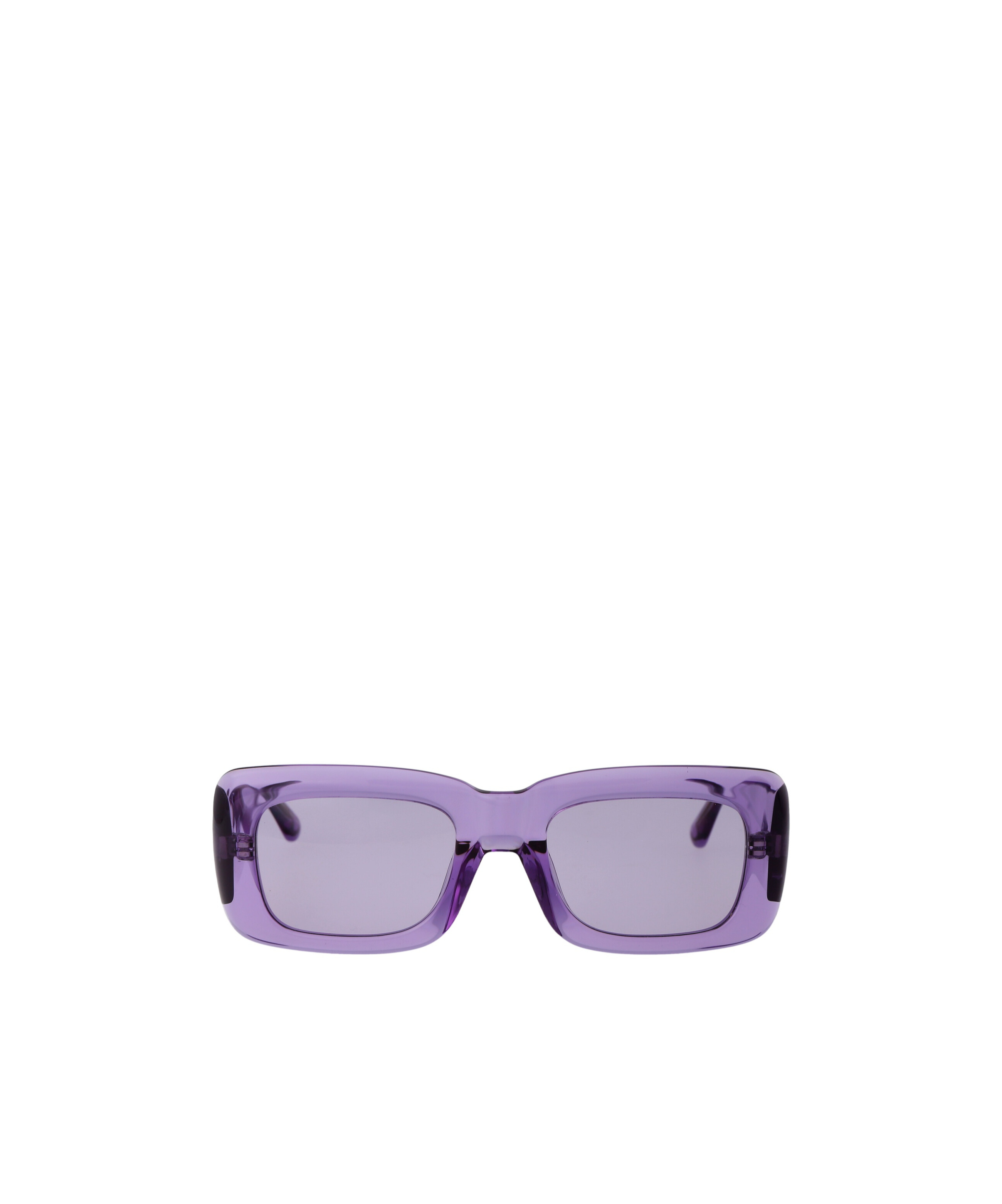 Attico Linda Farrow X The Rectangular-frame Sunglasses In Gray