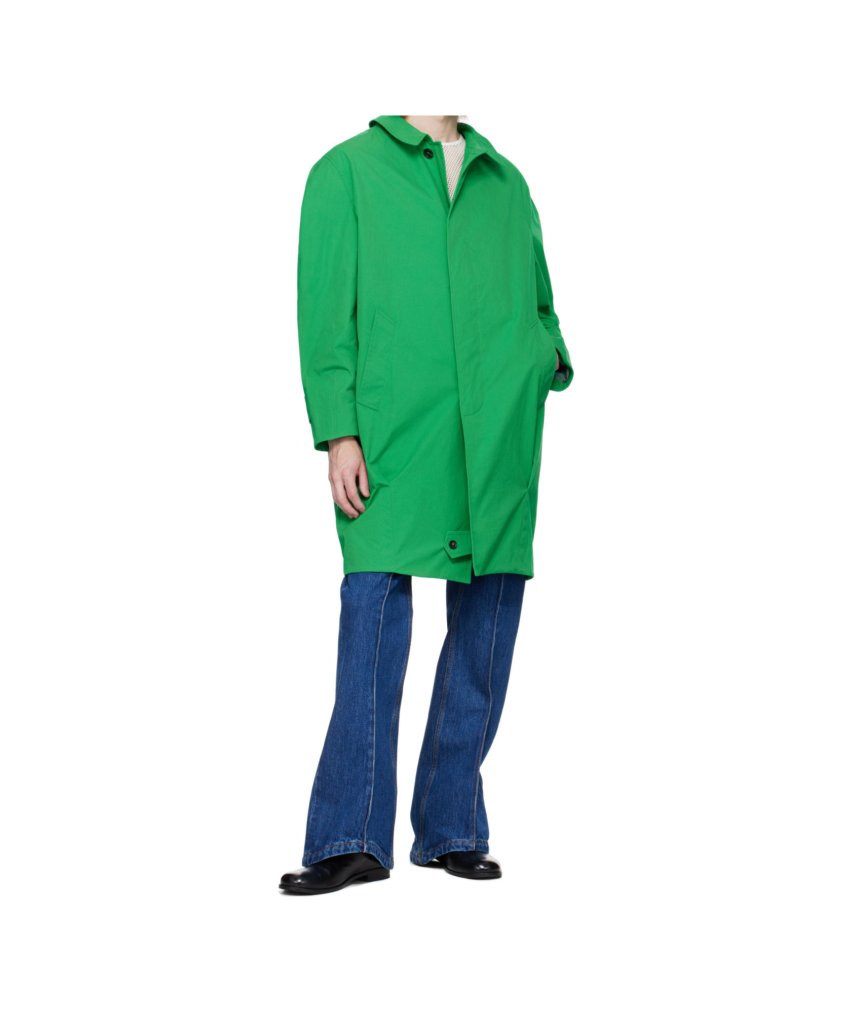 Bally Long Sleeve Coat In Green