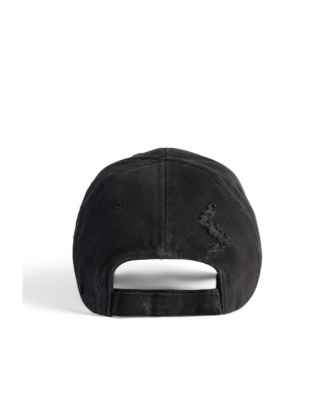 BALENCIAGA MEN'S METALHEAD CAP IN BLACK