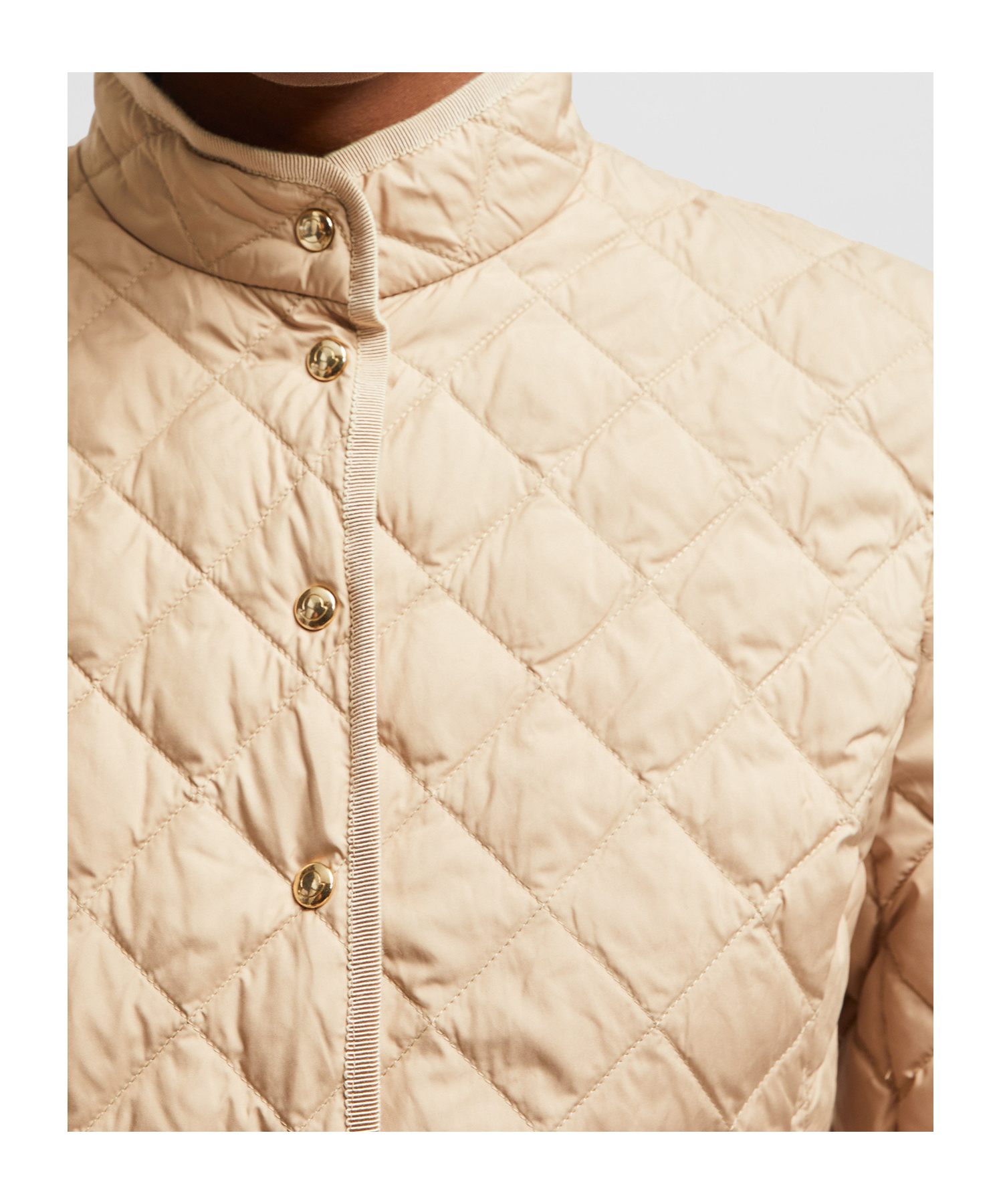 Moncler Beige Epin Puffer Jacket In Nude
