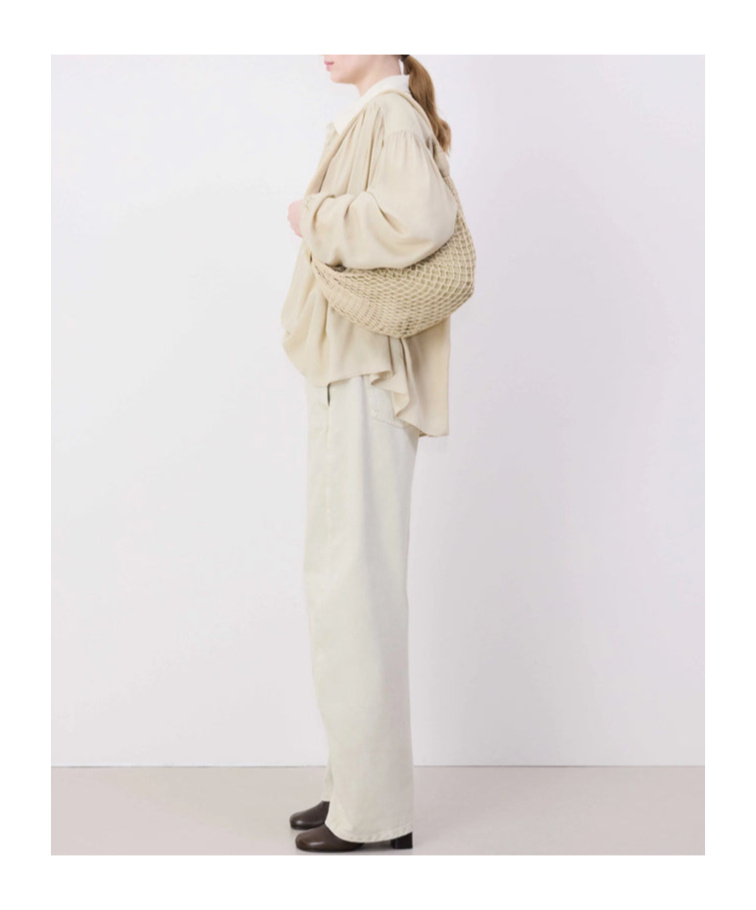 Lemaire Fortune Croissant Shoulder Bag In Nude