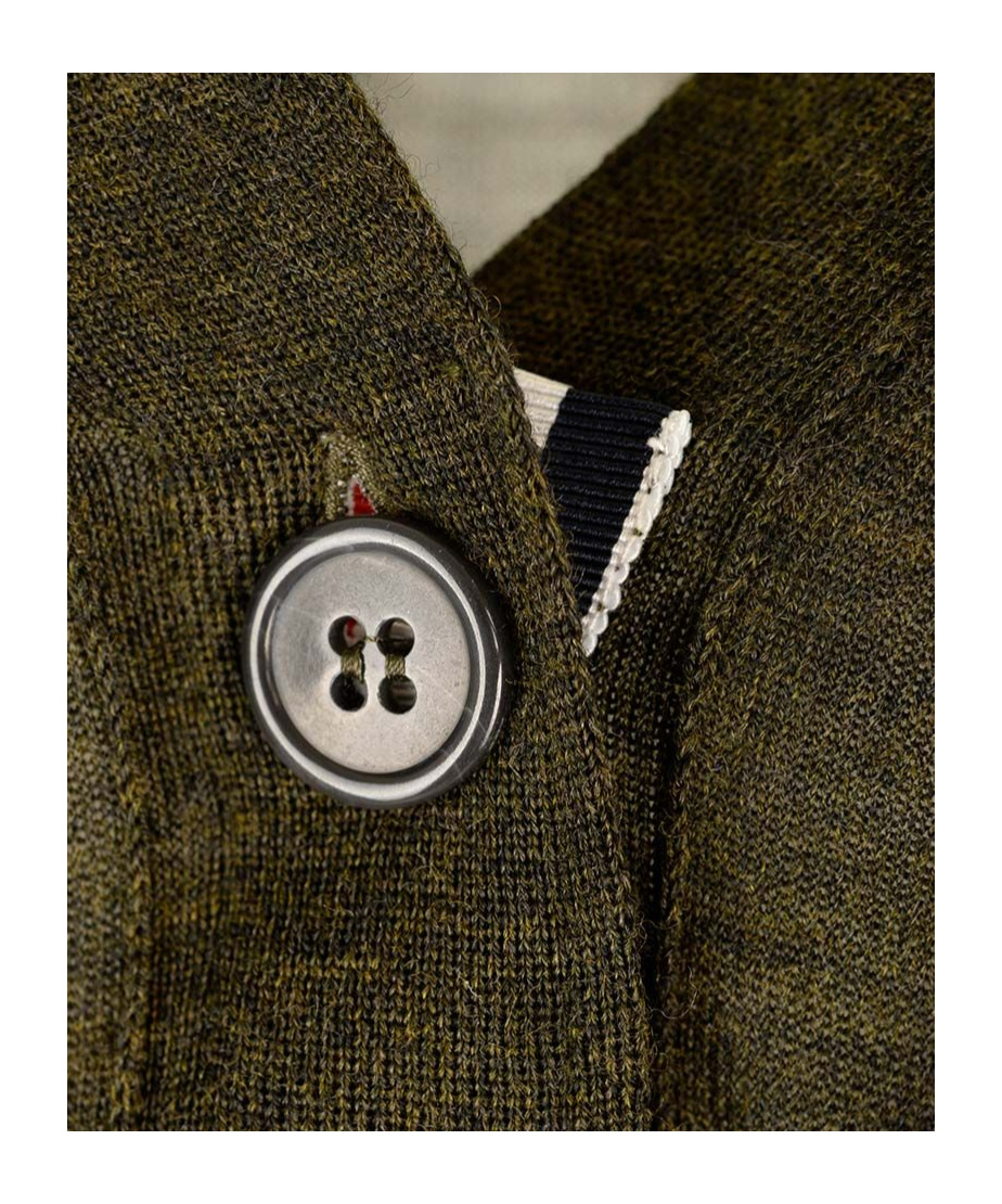 Thom Browne 4-bar Fine-knit Carigan In Black