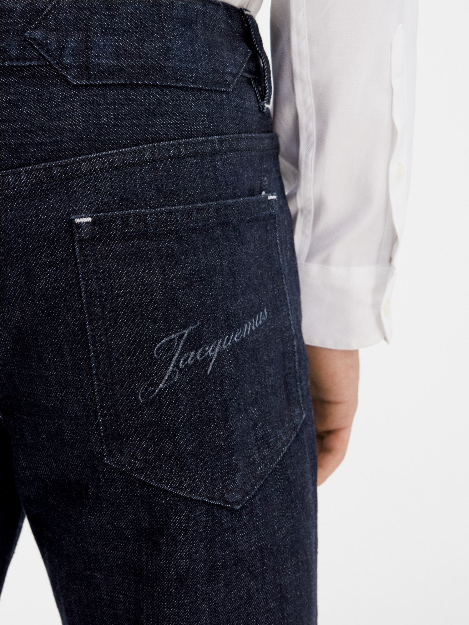Jacquemus Belt-loop Jeans In Black