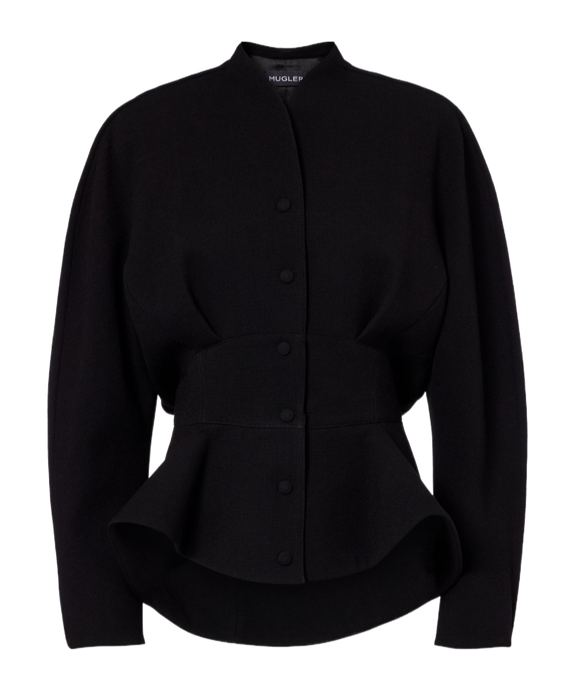 Mugler Lily-pad Casual Jacket In Black