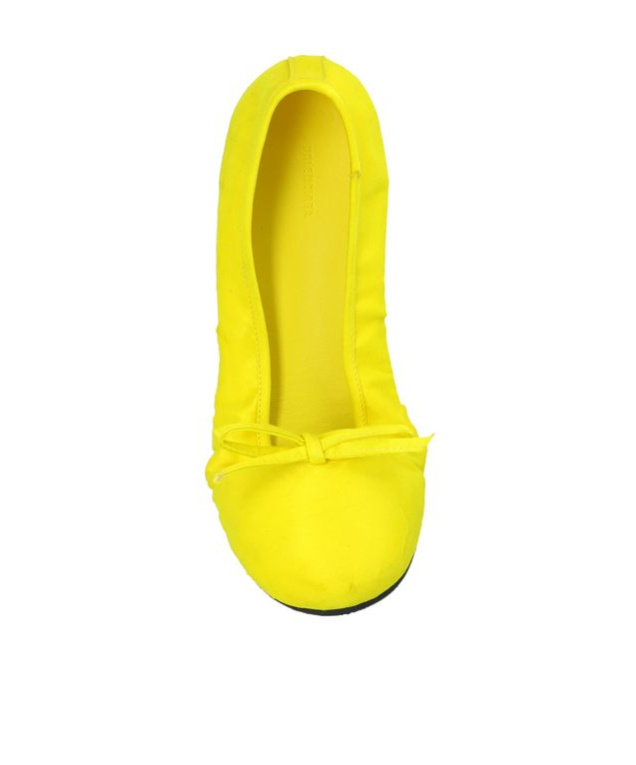 Balenciaga Shoe Clutch - - Satin - Black In Yellow