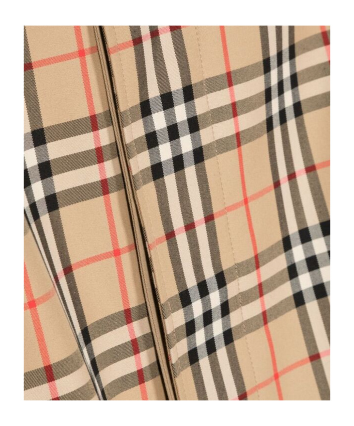 Burberry Cappotto House-check Reversibile In Nude