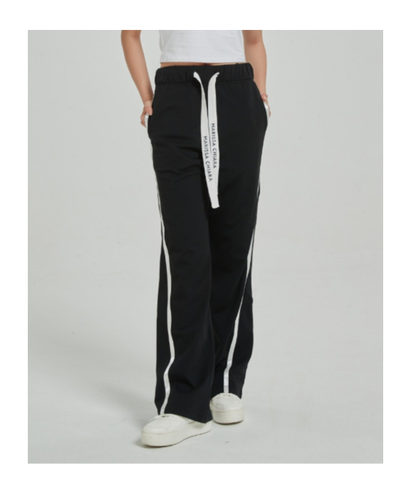 Marissa Chiara Drawstring Sweatpants In Black