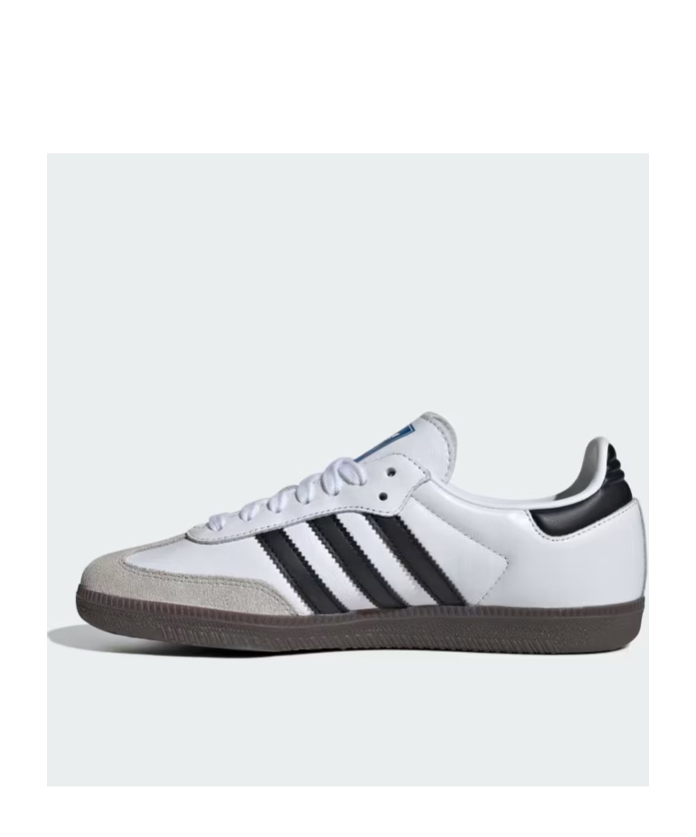 Adidas Originals Womens Silver Metallic Black Gu Samba Og Logo-print Metallic-leather Low-top Trainers Eur 36 / 3 Uk In White