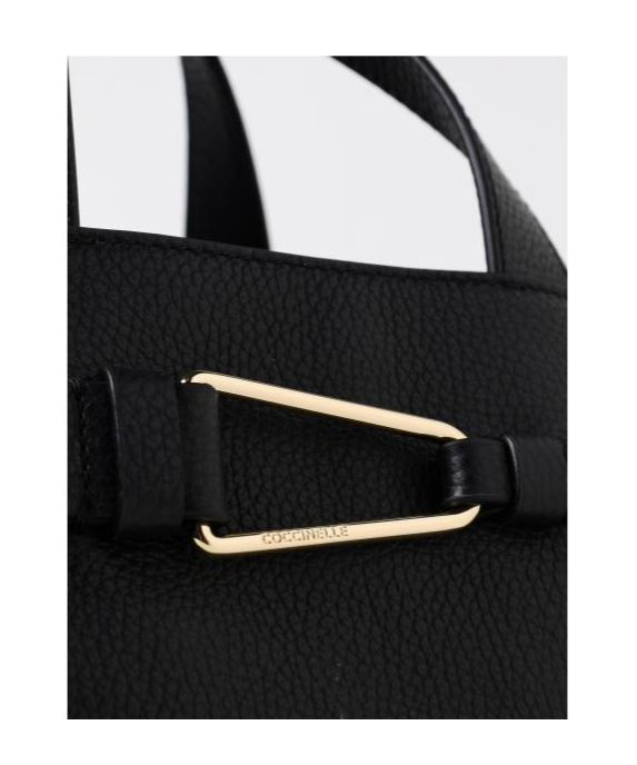 Shop Coccinelle Folded-detailing Leather Tote Bag In Black