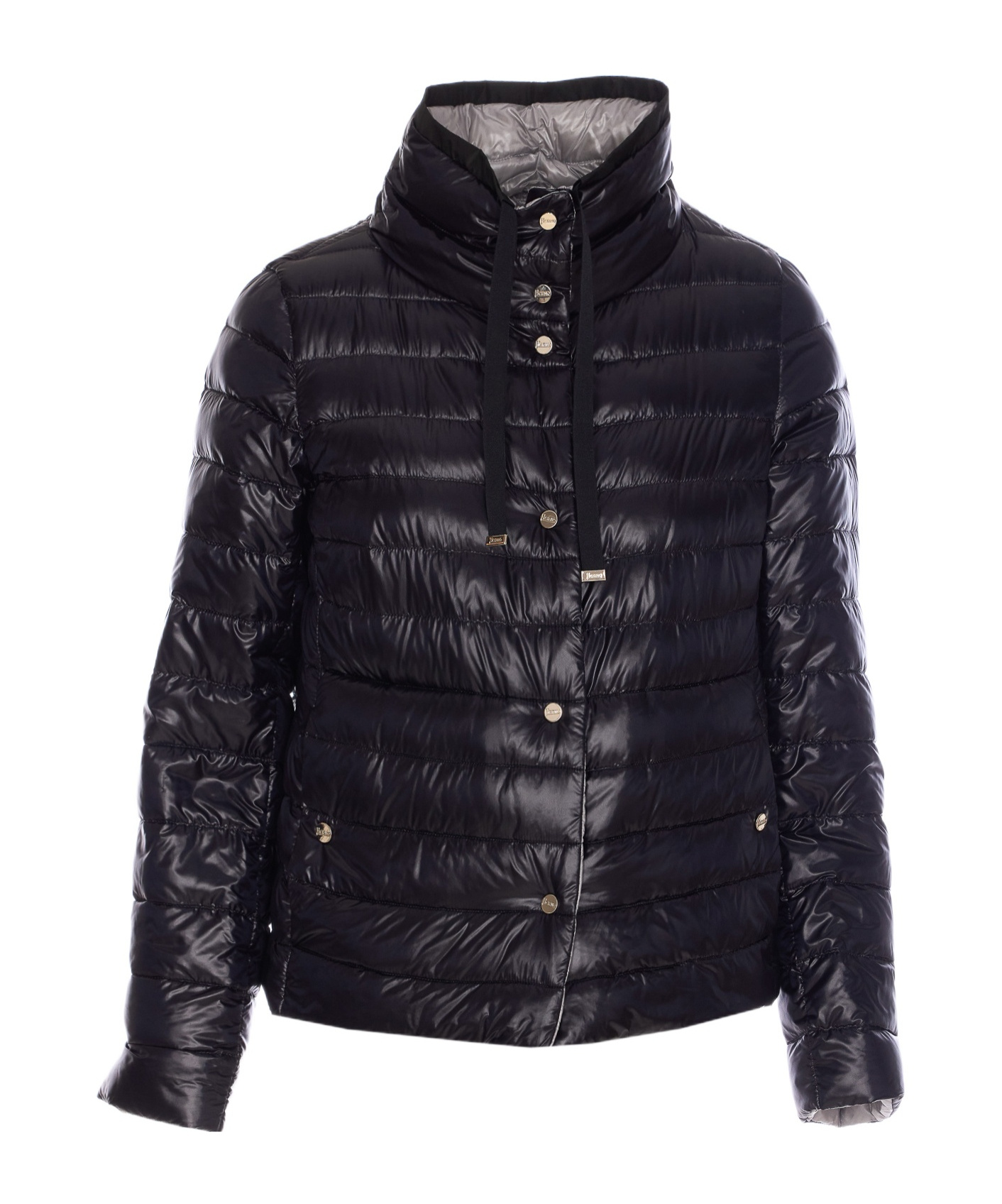 Herno Reversible Light Down Jacket In Black