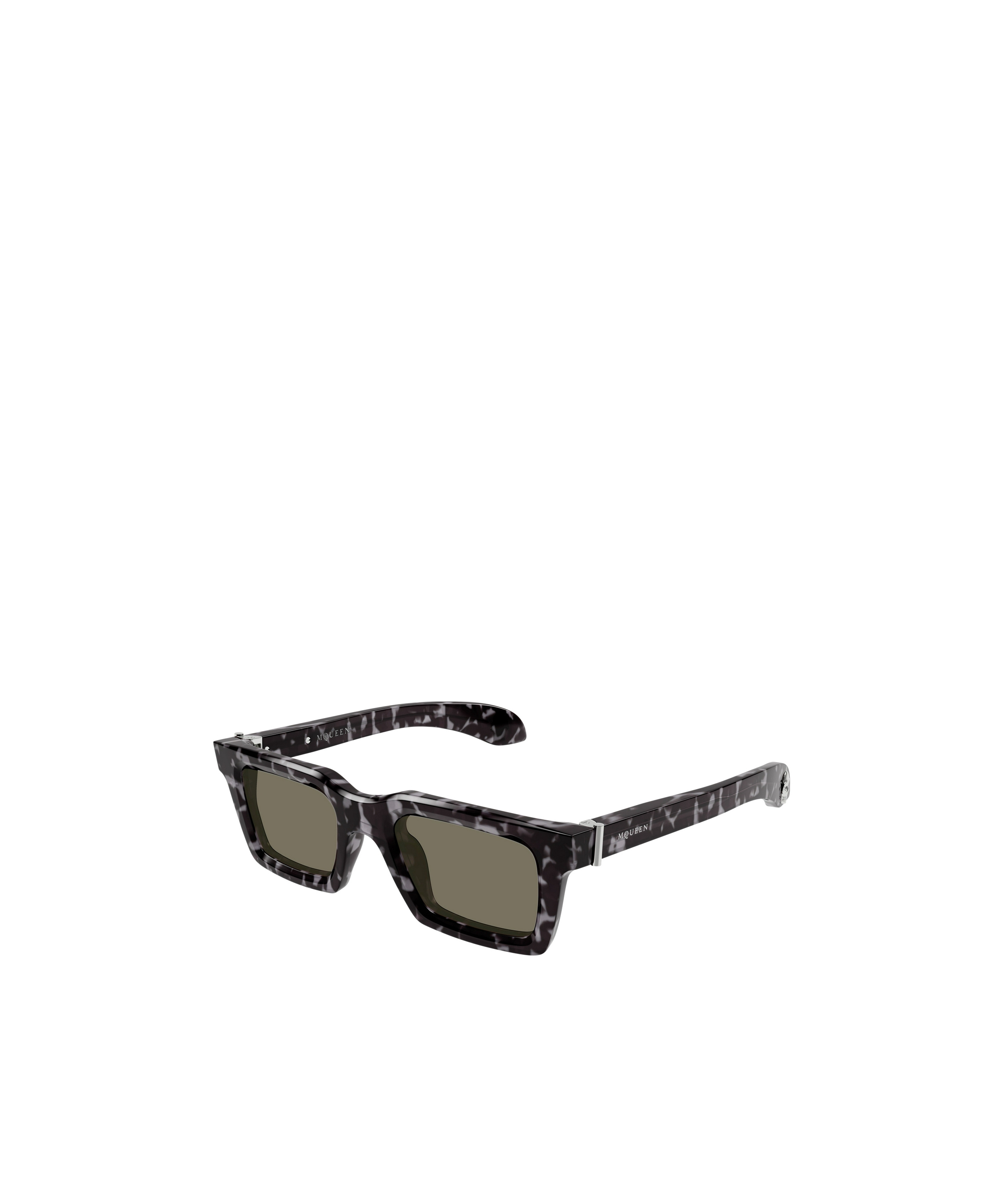 Alexander Mcqueen Eyewear Rectangular Frame Sunglasses In Black