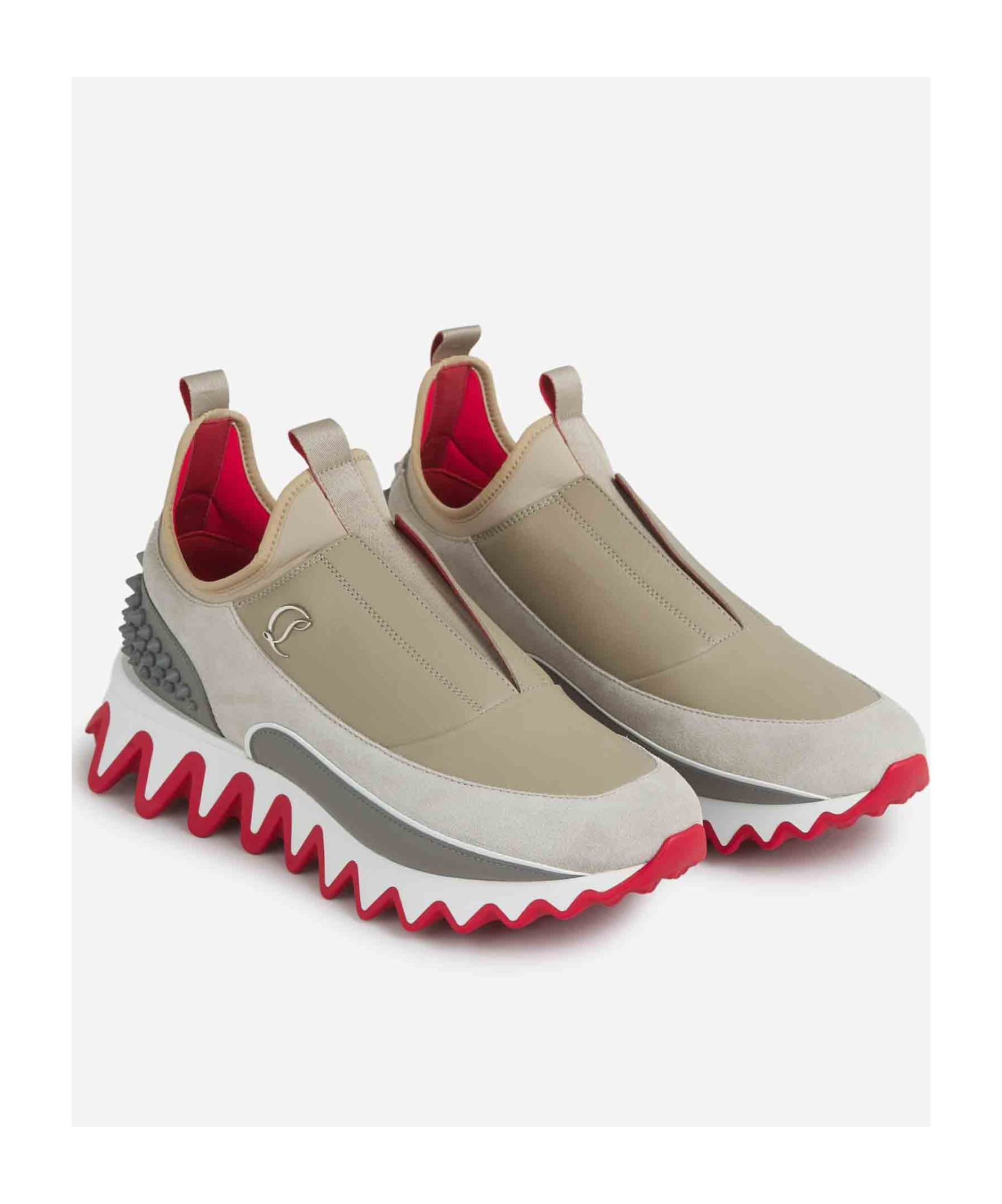 Christian Louboutin Round-head Sneakers In Multicolor