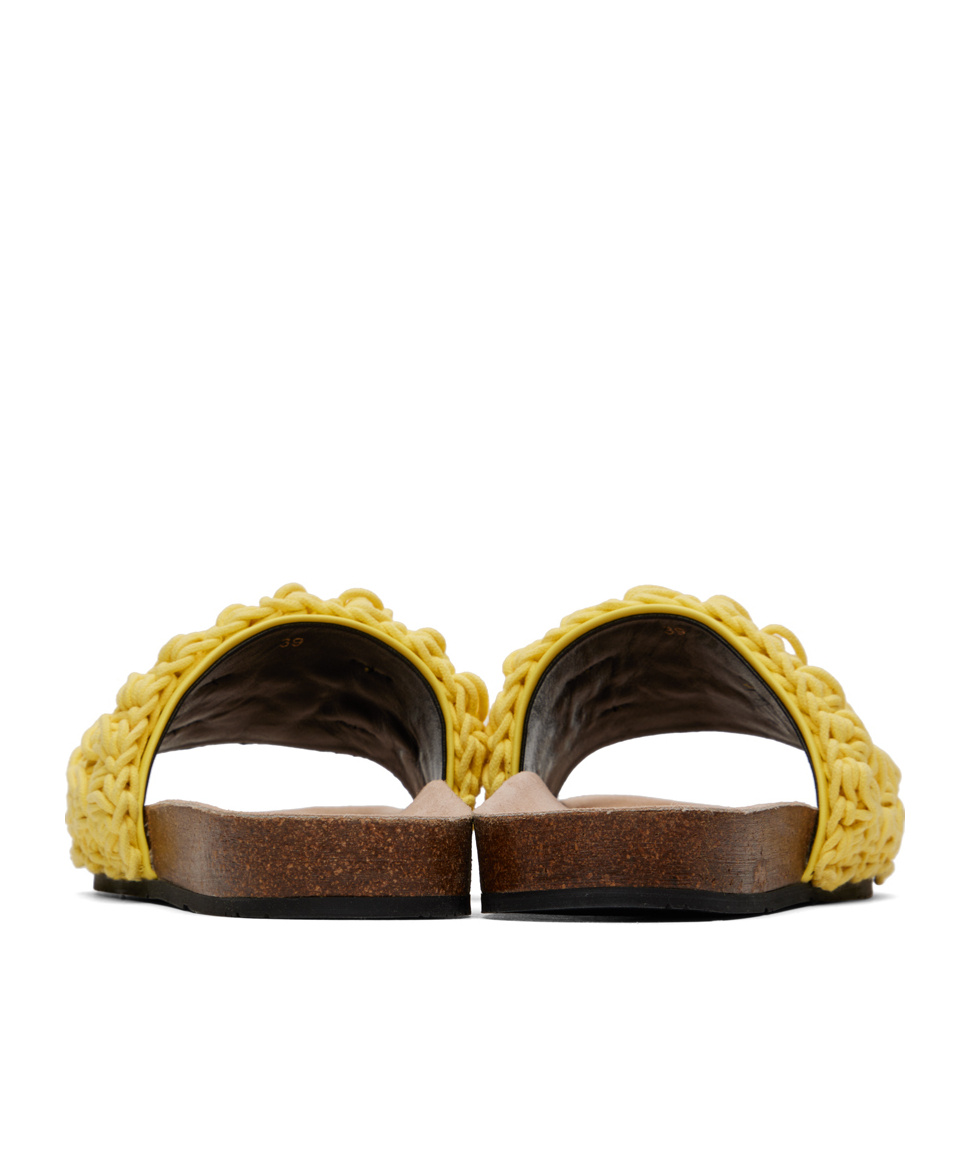Jw Anderson Popcorn Slippers In Yellow