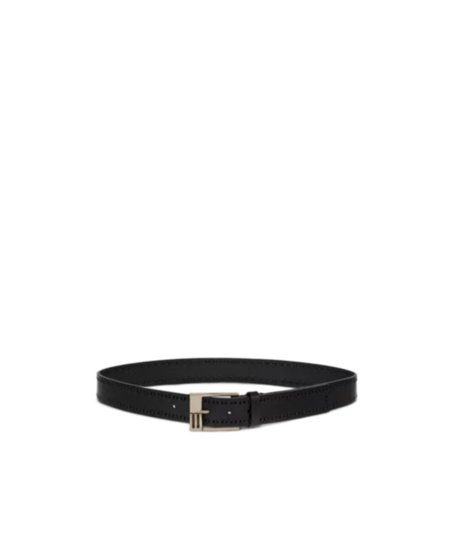 Etro Belt With Threading In Black