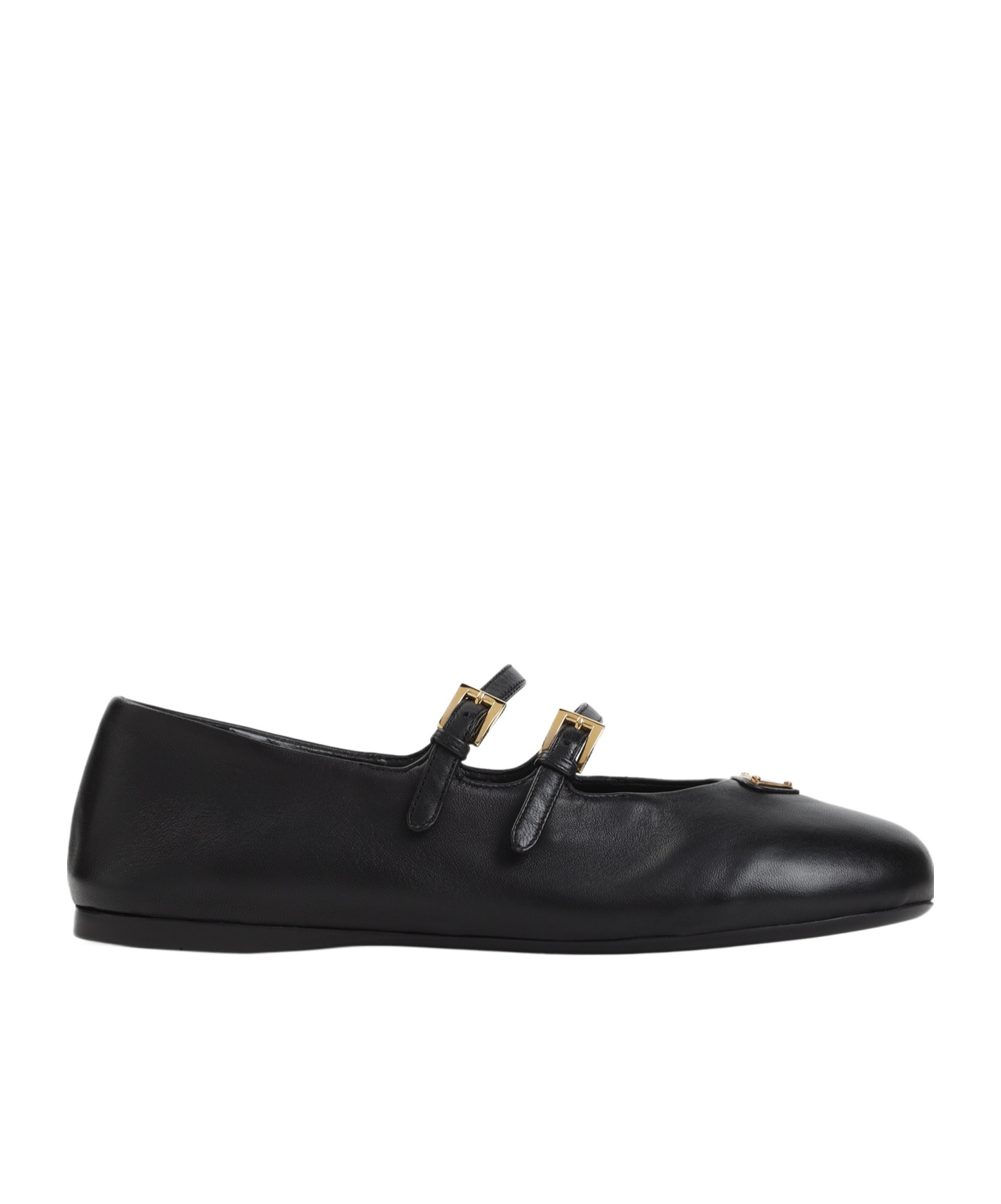 Prada Women Nappa Leather Ballerinas In Black