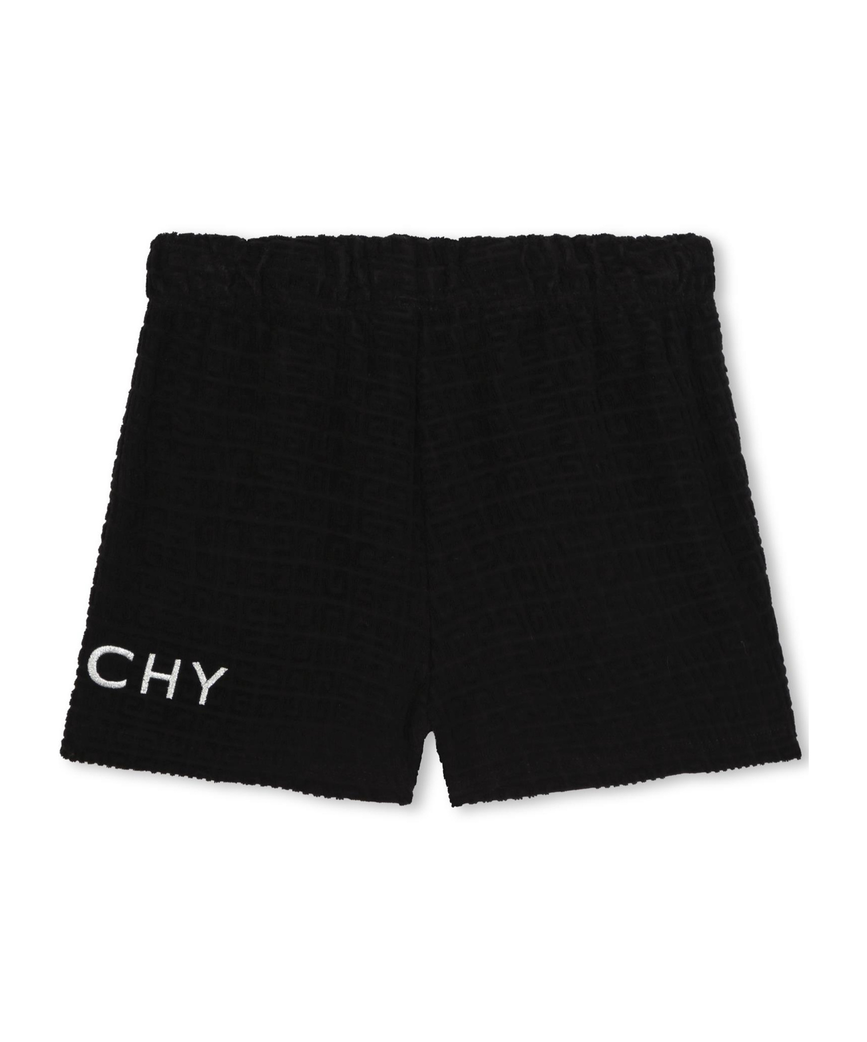 Givenchy 4g-jacquard Terry Shorts In Black