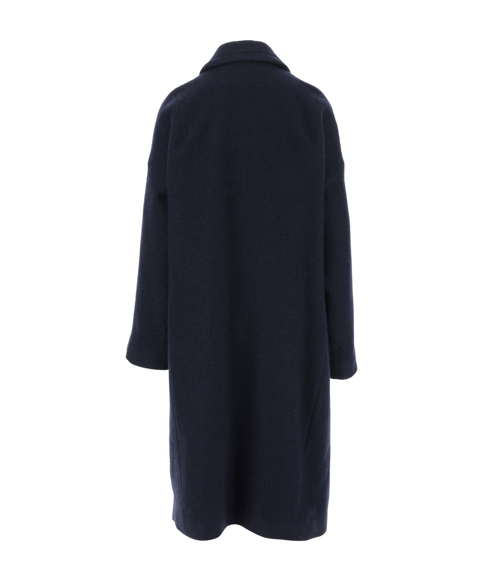 Dries Van Noten Wool Long Cape In Black