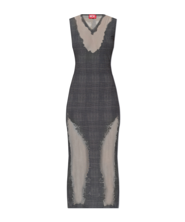 Diesel Sleeveless Dress In Black