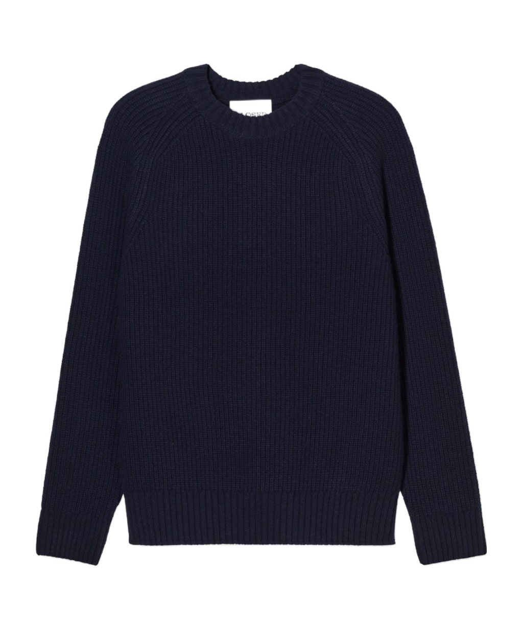 Closed Wool Sweater In Black