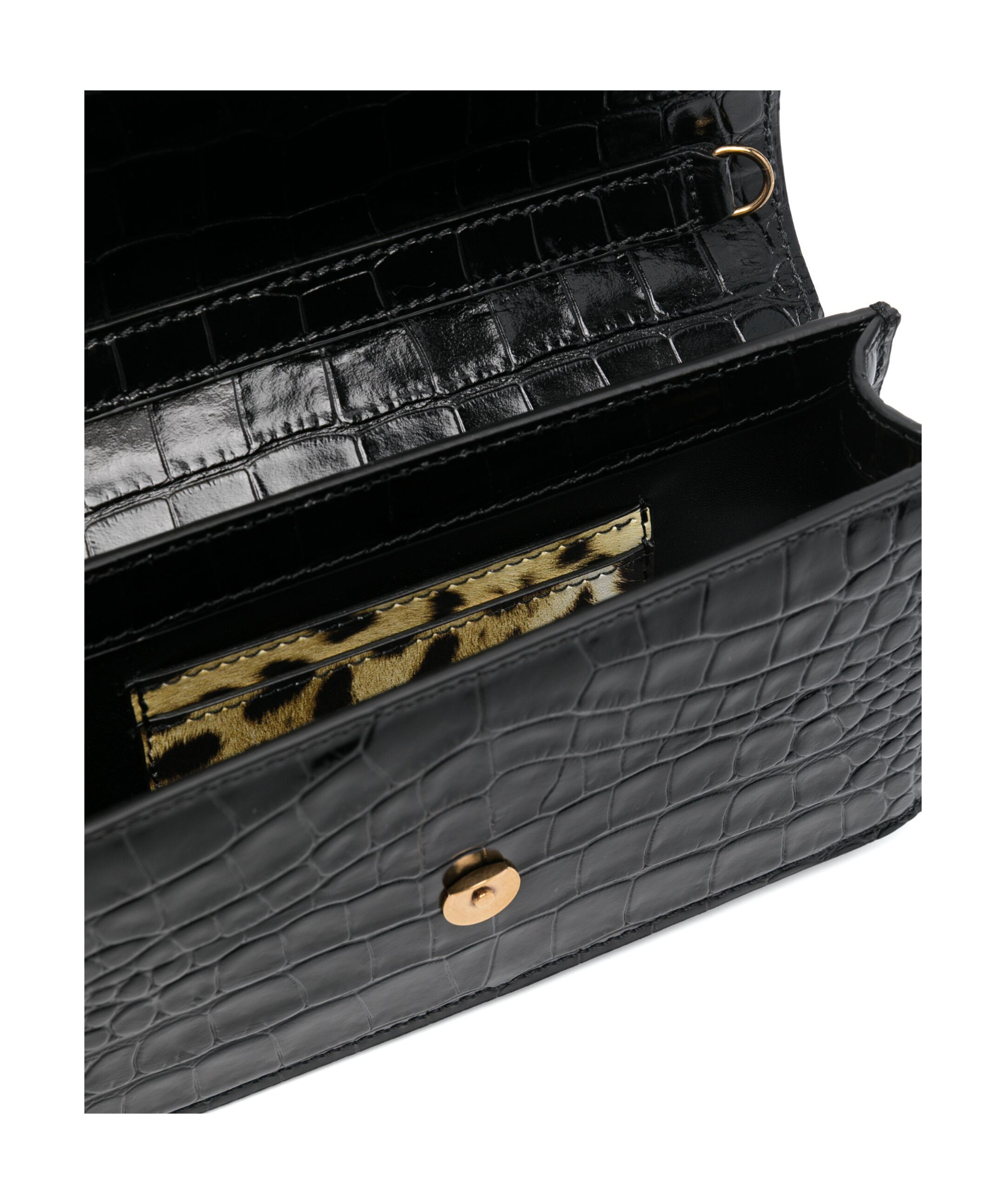ROBERTO CAVALLI TIGER-PLAQUE CROSS BODY BAG 