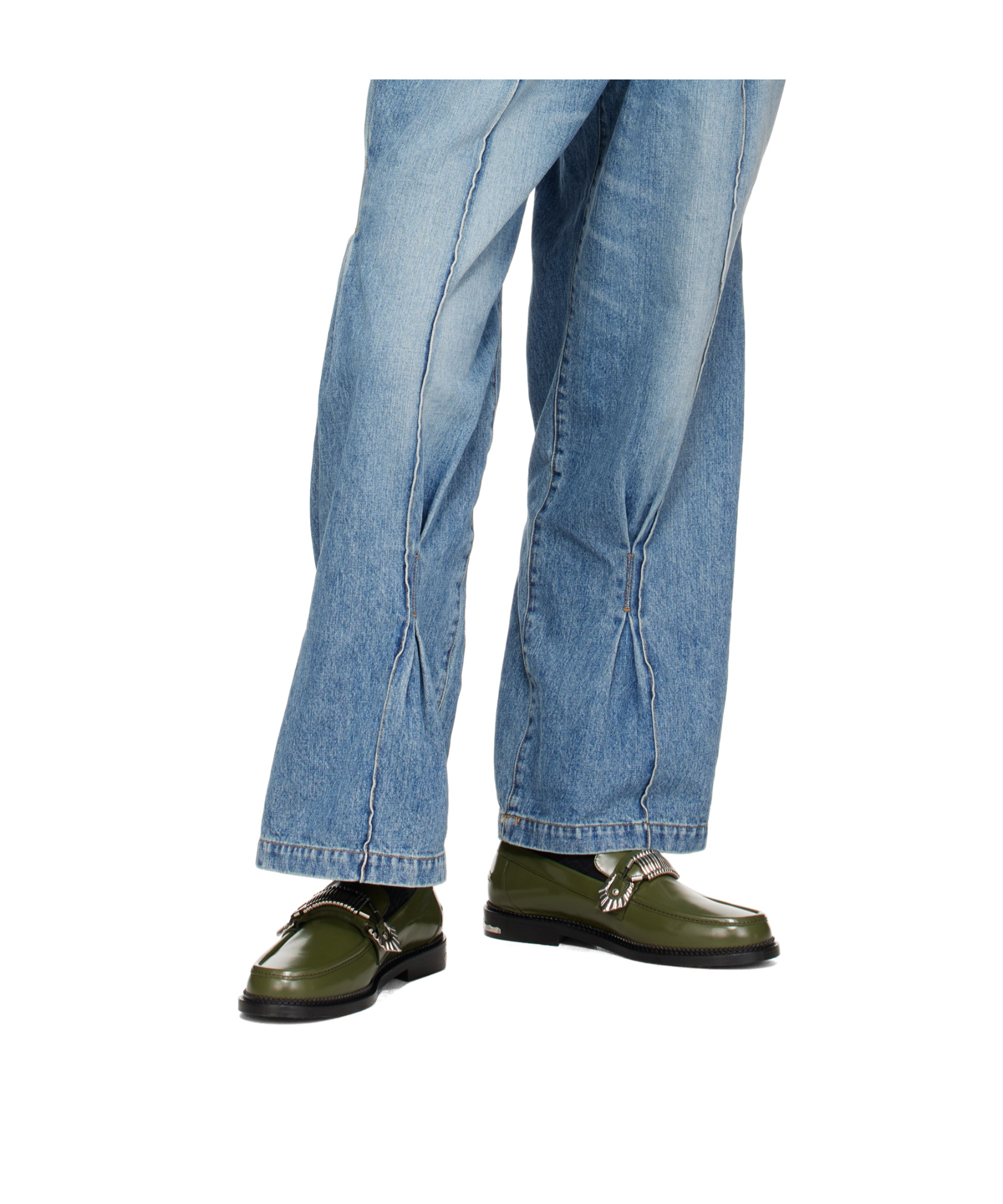 Toga Virilis Ssense Exclusive Green Polido Loafers In Green