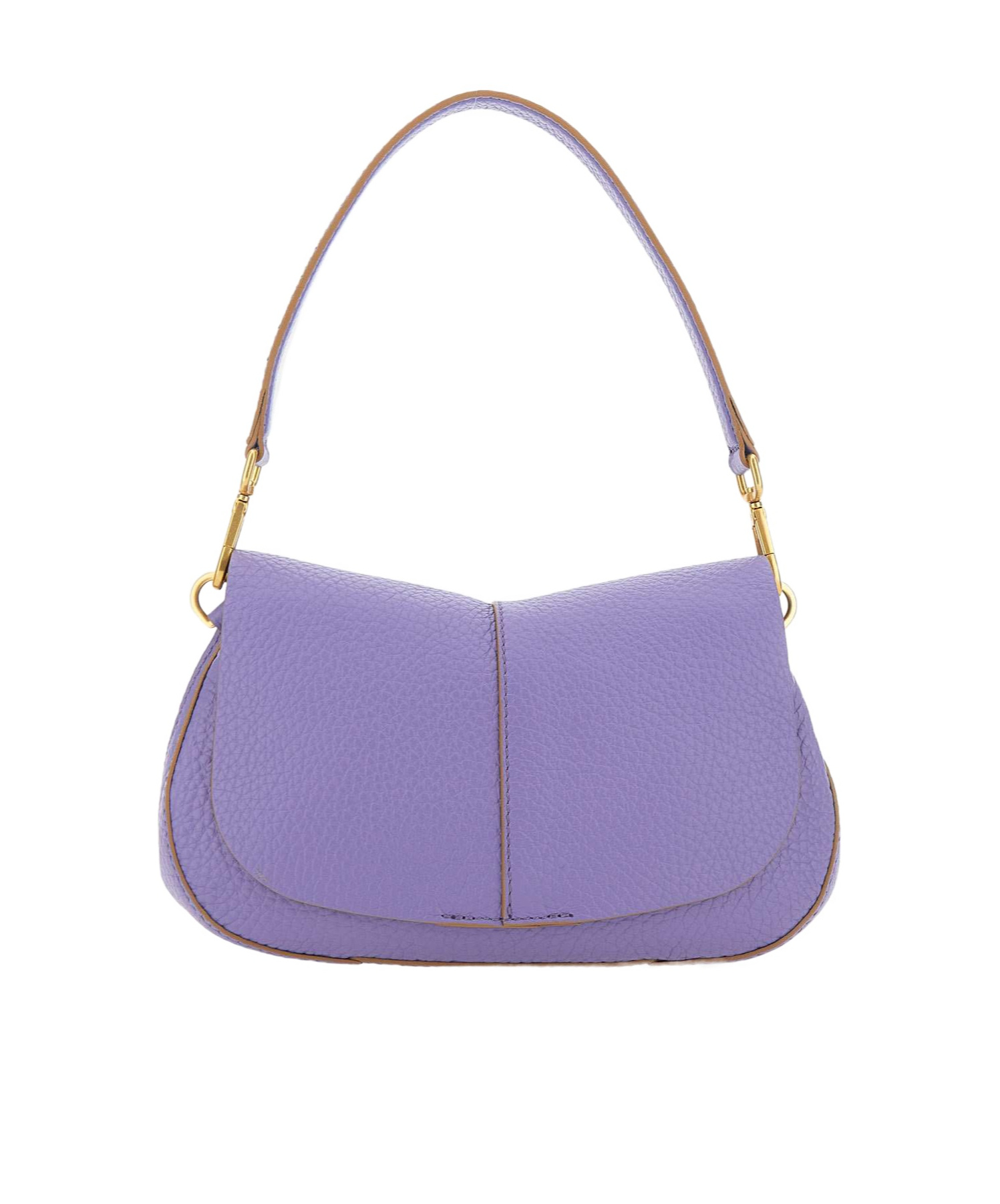 Gianni Chiarini Helena Round Foldover-top Shoulder Bag In Purple