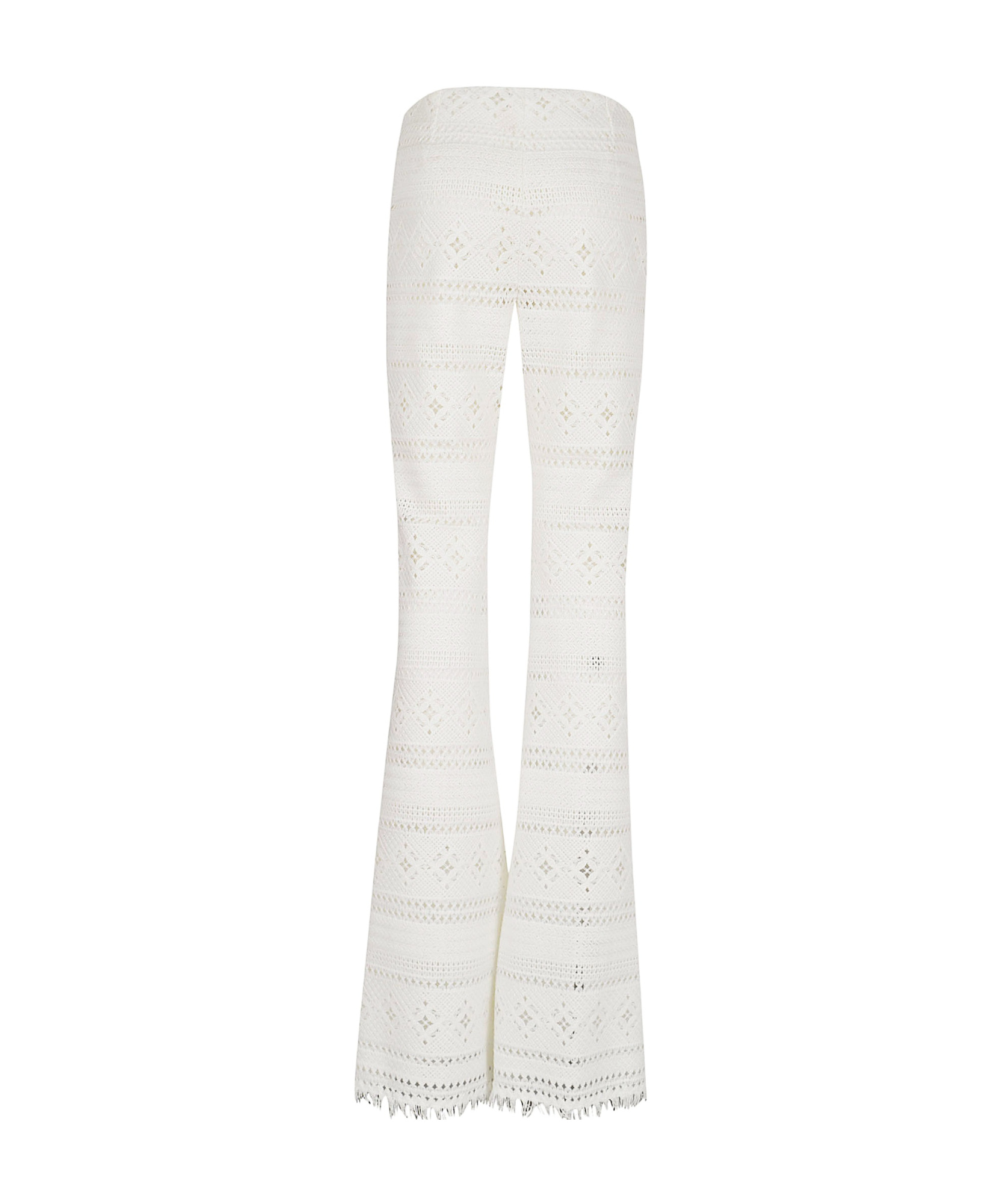ERMANNO SCERVINO ERMANNO SCERVINO LACE-DETAILED FLARED TROUSERS