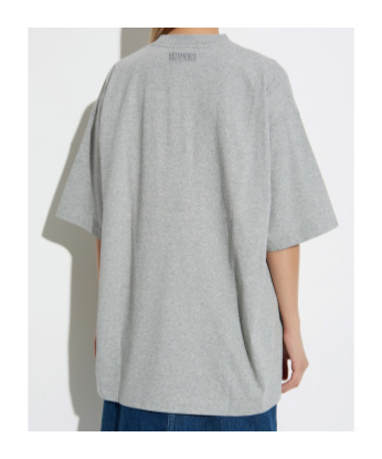 Vetements Goth Oversized Tee Grey Melange In Gray