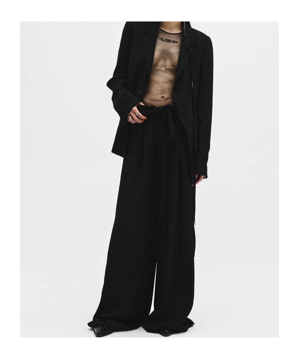 Ann Demeulemeester Till The End Sleeveless Top In Black