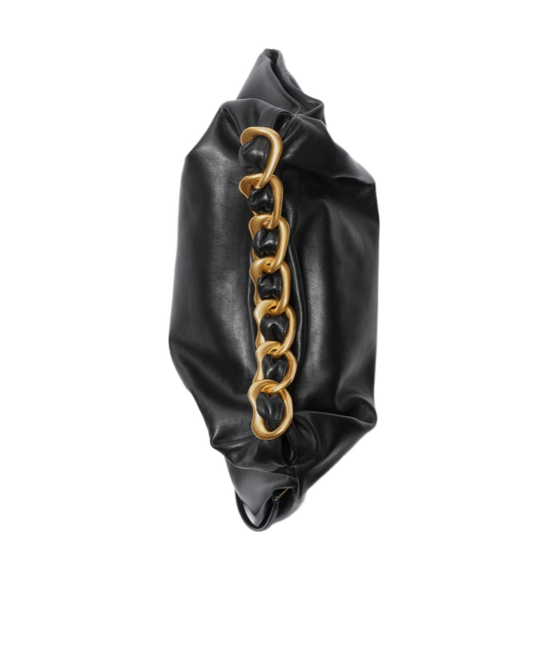 Burberry Medium Knight Leather Shoulder Bag In Black