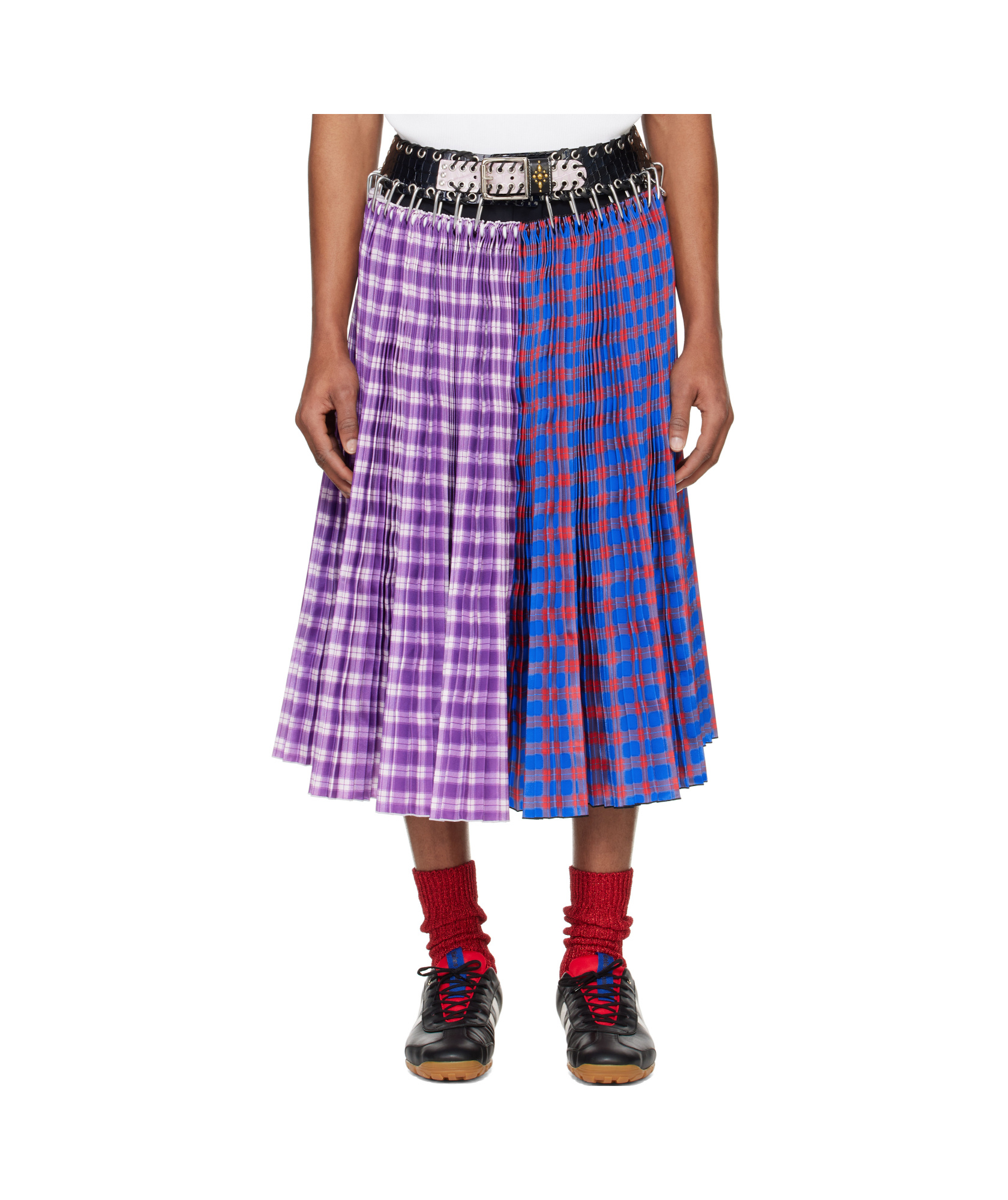 Chopova Lowena Carabiner Midi Skirt In Purple