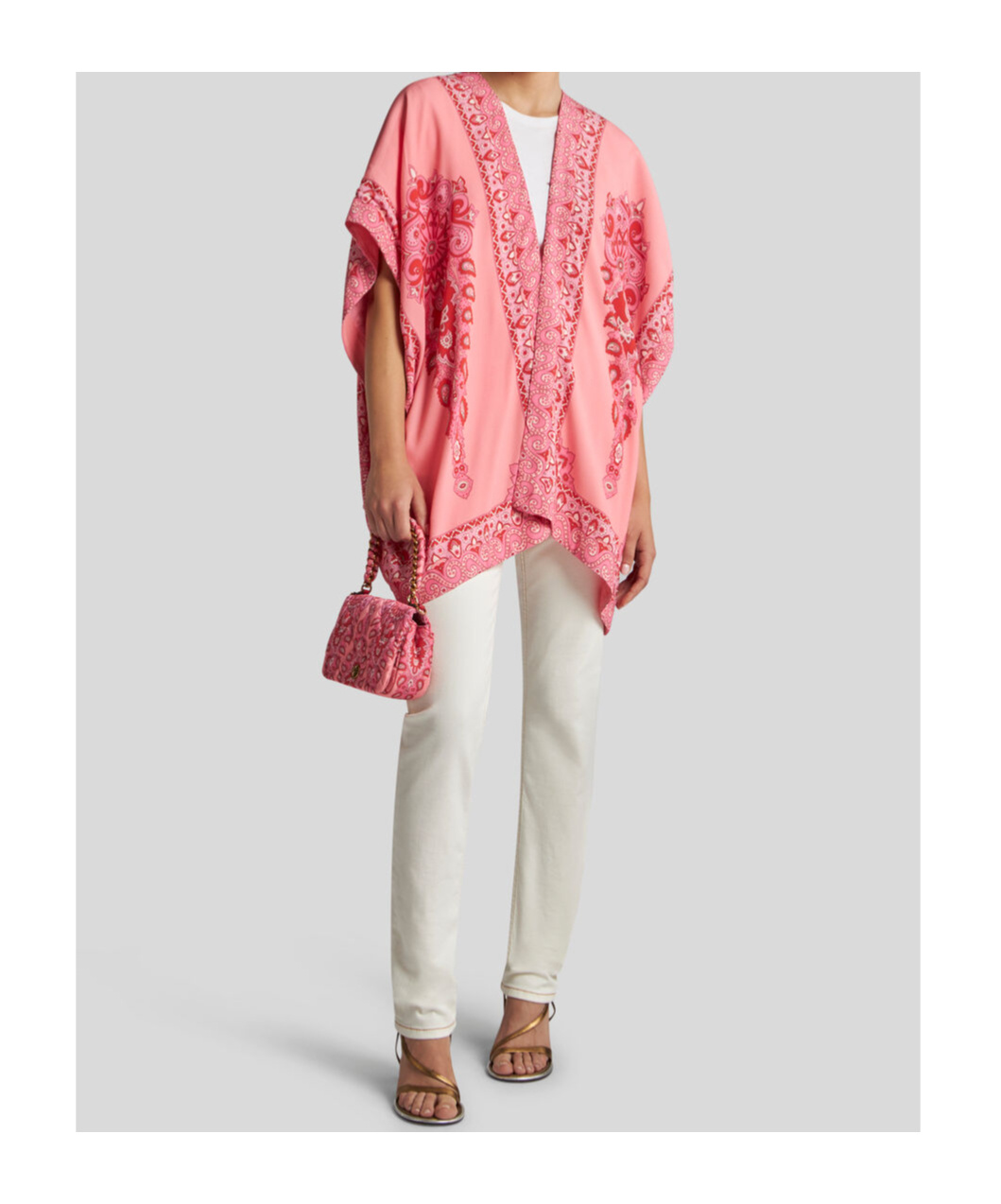 ETRO KESA ROBE WITH TONAL PLACED PRINTS