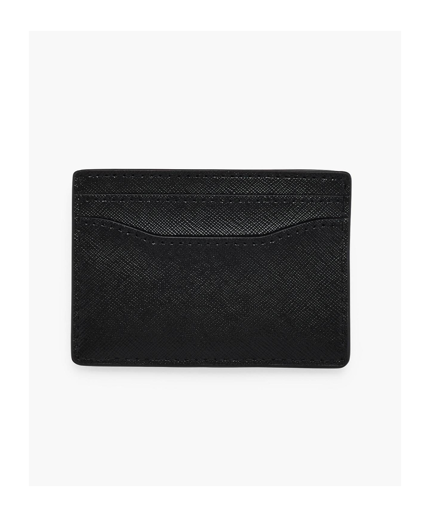 MARC JACOBS LOGO-PLAQUE LEATHER CARDHOLDER