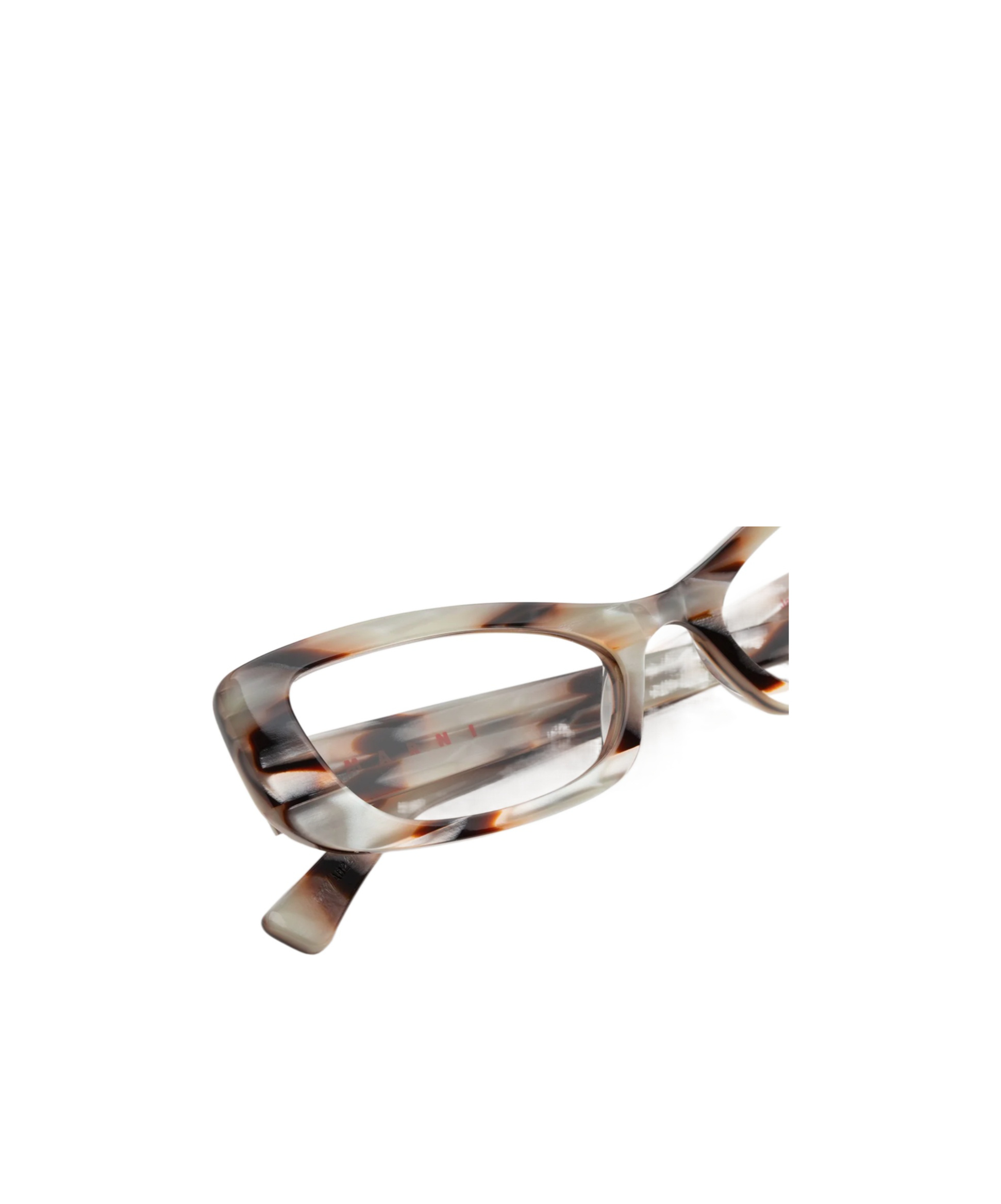 Marni Geometric Flat Mirror In Brown
