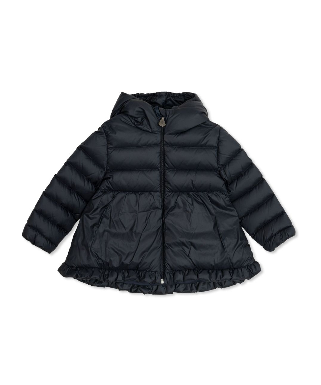 Moncler Long-sleeved Down Jacket In Blue