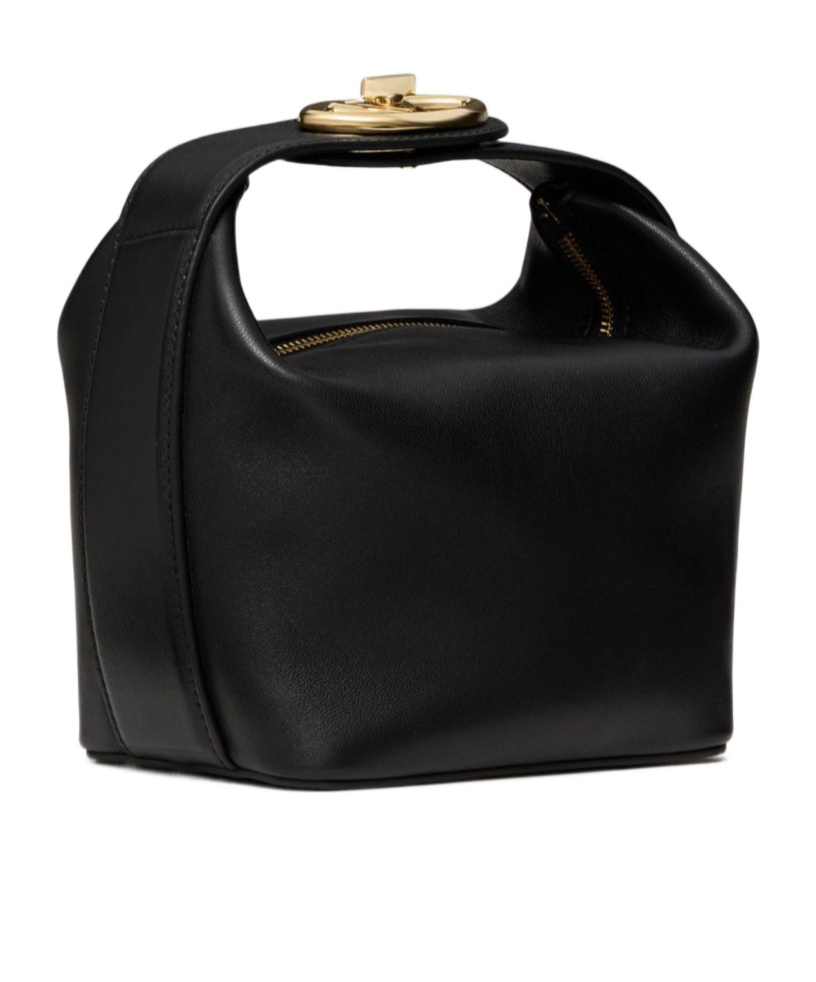 Valentino Vlogo The Bold Edition Leather Mini Bag In Black