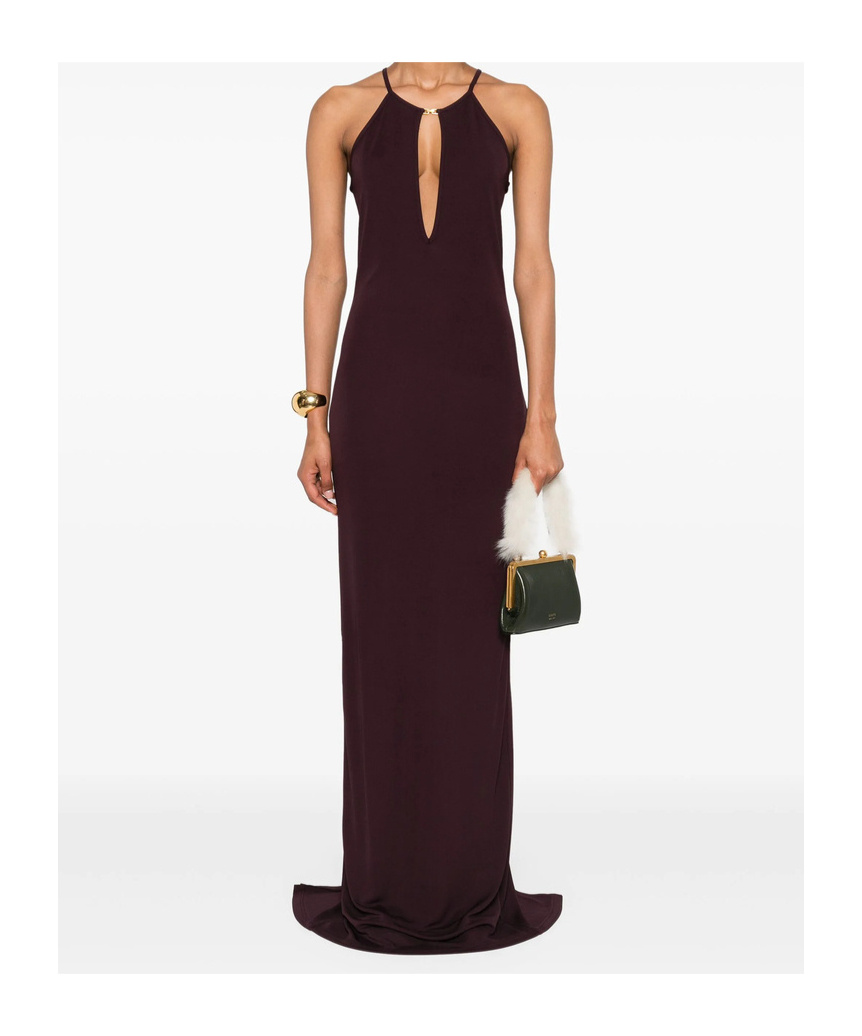 Tom Ford Halterneck Maxi Gown In Black