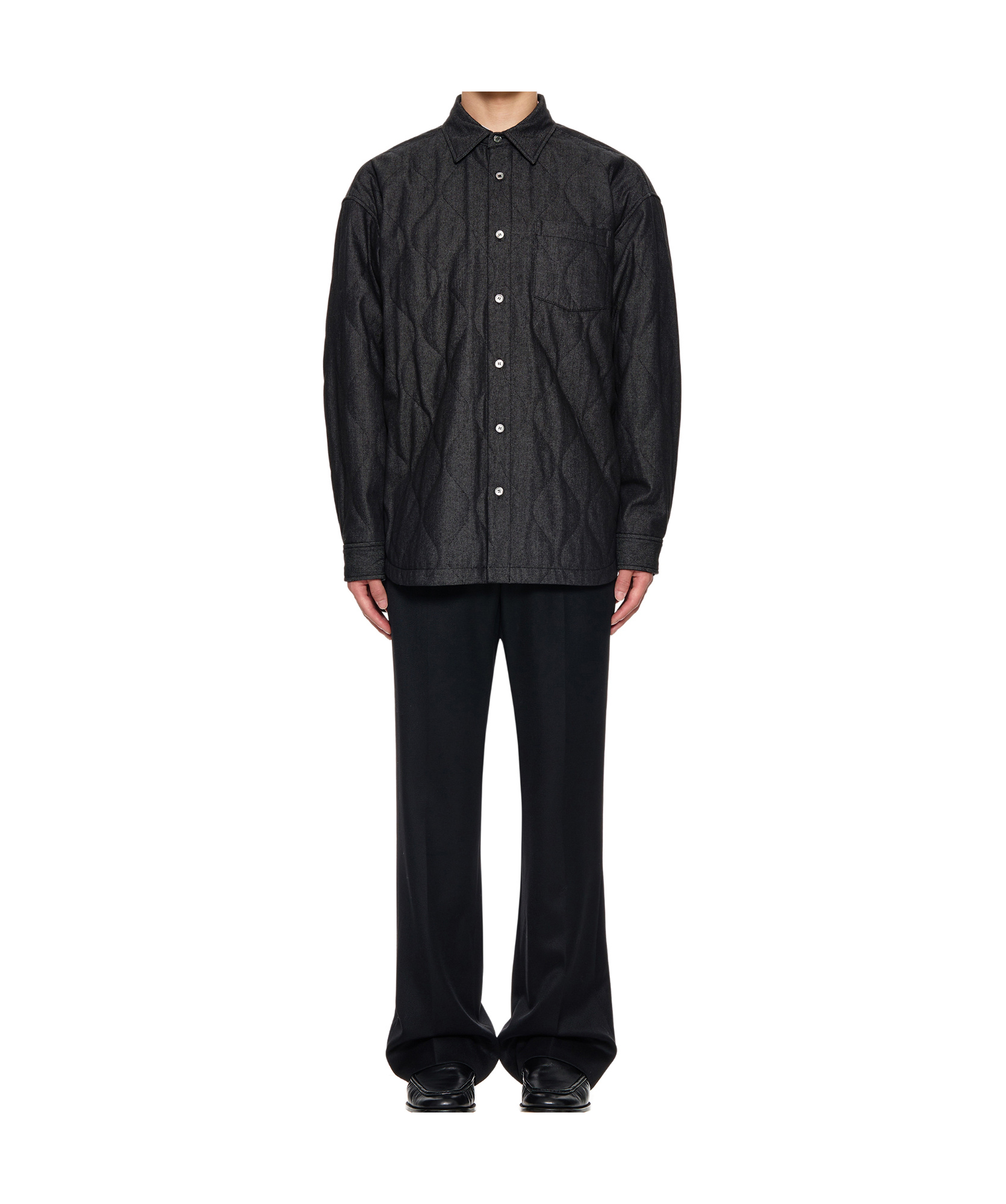 Wooyoungmi Quilted Shirt In Black